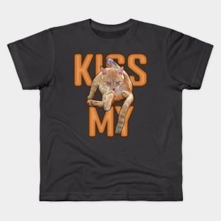 Cheeky Cat - Kiss My Kids T-Shirt